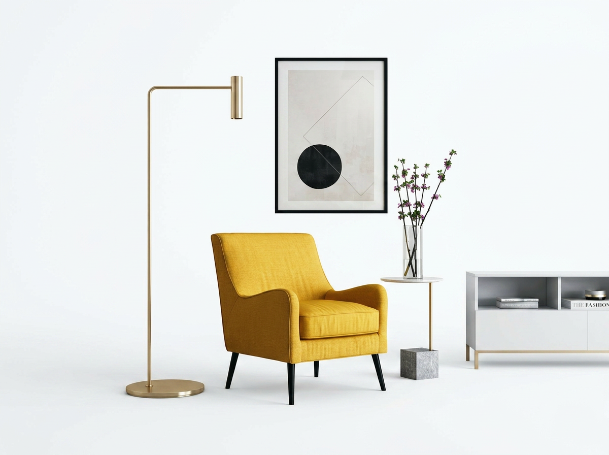 Styled furniture room scene